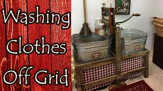 How I Wash Clothes Off Grid [upl. by Alesram565]