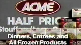 Acme commercial StouffersLean Cuisine sale  1990 [upl. by Leugimsiul]