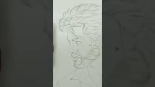 Goat vijay drawing followback art charcoal sad cute [upl. by Evy]