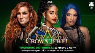 WWE Crown Jewel 2021  Becky Lynch vs Bianca Belair vs Sasha Banks [upl. by Okun449]