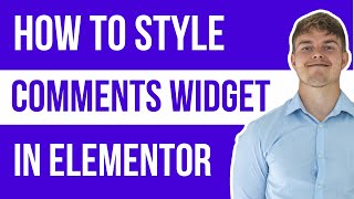 Style post comments with Elementor Free amp No plugin How to Customize comments skin in Elementor [upl. by Ottinger879]