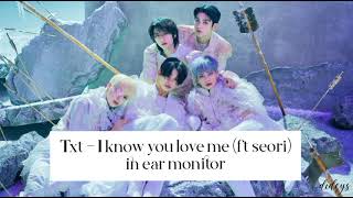 txt  0X1  Love Song ft seori in ear monitor [upl. by Nerok654]