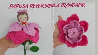 Papusa crosetata reversibila trandafir Partea I [upl. by Mariandi661]