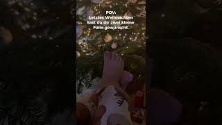 POV Letztes Weihnachten hast du dir 2 süße Babyfüße unter dem Baum gewünscht 🥰🎄 [upl. by Mahalia274]