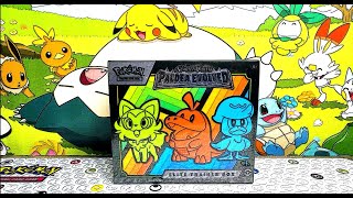 PALDEA EVOLVED  ELITE TRAINER BOX   PIKACHU PROMO CARD UNBOXING [upl. by Tawsha]