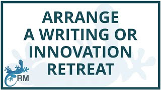 Arrange a writing retreat to conquer it [upl. by Saideman]