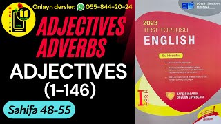 DİM YENİ TEST TOPLUSU 2023 İNGİLİS DİLİ  ADJECTIVES ADVERBS  Adjectives 1146  Tam İzah [upl. by Hippel]