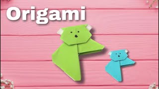 Origami 👉Kağıttan Koala Ayraç Yapımı [upl. by Salangi]