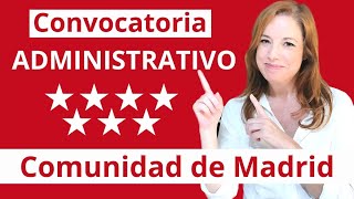 Opositar a Administrativo Comunidad de Madrid 2023 [upl. by Hollington]