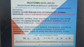 Practical Training8  incoterm 2020 CPTCIPCFR and CIF explanation [upl. by Erdman460]