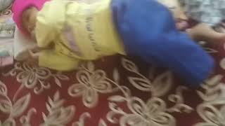 cute baby onemonthold milestone rollover [upl. by Sherie]