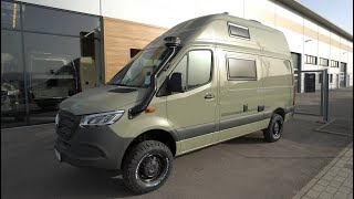 Unter 35to Mercedes Sprinter Wohnmobil 4x4 HRZ Safari 2021 Offroad Expeditions Weltreisemobil [upl. by Shakti]