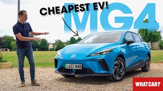 NEW MG4 review – the CHEAPEST and BEST electric car you can buy  What Car [upl. by Phelps143]