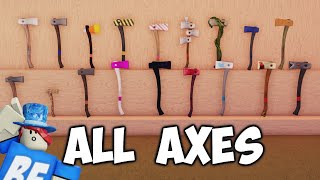 2023 Best Lumber Tycoon 2 Axe Every Axe Roblox Tutorial [upl. by Eellac145]