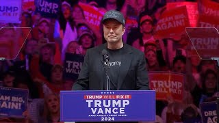 Elon Musk at the Trump Magic Square Garden Rally in New York elections 2024 [upl. by English]