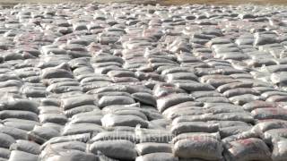 Salt workers packing salt Gujarat [upl. by Namia]