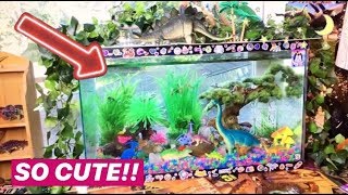 MAKING MY OWN DINOSAUR HABITAT [upl. by Ora]