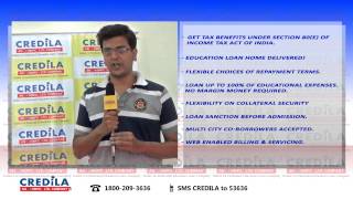 Student Testimonial  Credila Education Loan  Sameer Deshpande [upl. by Euh104]