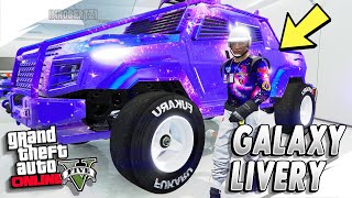 GTA 5 Online Galaxy Livery Merge Glitch Car to Car Merge F1 Wheels Any Car GTA 5 Glitches [upl. by Josee]