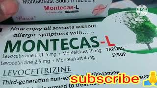 Montecas L and Leone Tablet Levocetrizine Dihydrochloride 5mg  Montelukast Sodium 10mg [upl. by Ahterahs]