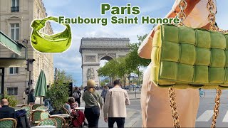 PARIS FLAGSHIP BOTTEGA VENETA ON FAUBOURG SAINT HONORÉ LUXURY SHOPPING VLOG  NEW SPRING SUMMER 2022 [upl. by Bruis]