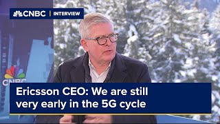 Ericsson CEO Börje Ekholm Were still very early in the 5G cycle [upl. by Edlitam355]