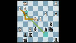 Queen Sacrifice Chess tactics 145 [upl. by Ahsitram164]