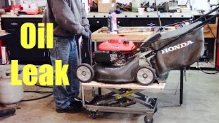 Why Is Oil On The Deck Honda Lawnmower [upl. by Mccourt]