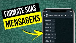 Como ESCREVER em Negrito Itálico e Riscado no WHATSAPP [upl. by Htims]