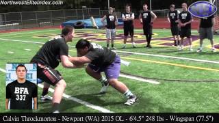 Calvin Throckmorton  Issaquah Combine 4282013 [upl. by Kikelia959]