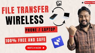 Wireless file transfer from Mobile to PC 2024  Mobile se laptop me file transfer kaise kare [upl. by Nidia935]