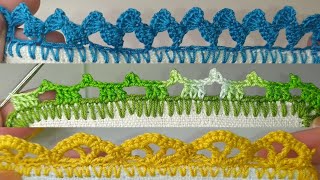 TOP 3 Puntillas crochet Septiembre  TOP 3 Crochet Borders September [upl. by Staci177]