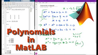 How to Solve Polynomials and Quadratic Equations in MatLAB [upl. by Moya395]