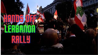 Emergency Protest Hands Off Lebanon  Downing Street Central London  260924 [upl. by Alegnad230]