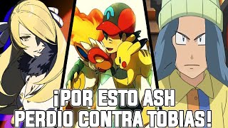 SE CONFIRMA POR QUE ASH NO GANO LA LIGA SINNOH  TOBIAS FUE RETIRADO DEL ANIME PARA SIEMPRE [upl. by Carmita815]