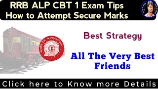 RRB Job Update  ALP CBT1 Exam  Last Minute Tips  Dos and Dont  In Telugu by Srikanth [upl. by Neeleuqcaj]