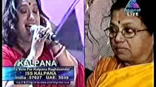 Bhaavayaami Paadumente kalpana raghavender getting standing ovation from KS Chithra amp Anuradha Sreeram [upl. by Tnerual]