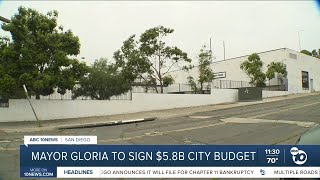 Signed 58B San Diego budget includes big funding for homeless services [upl. by Ynatil391]