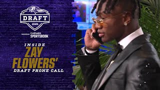 Inside the Draft Room When Ravens Picked Zay Flowers  Baltimore Ravens [upl. by Ahsekram]