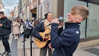 14 year old STOPS TRAFFIC with his performance  Heartbreak Hotel Elvis Presley Allie Sherlock Cover [upl. by Divan655]