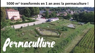 1 an de permaculture à lécole  potager mares forêts jardins etc Ferme ArcenCiel 2 [upl. by Ariec432]