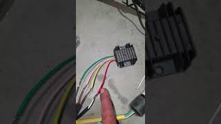 How to wire a 4 wire voltage regulator rectifier [upl. by Shipman250]