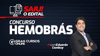 Concurso HEMOBRÁS Saiu o Edital com Eduardo Cambuy [upl. by Held25]