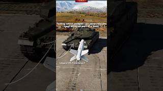 Which Weapon can penetrate the most Armored part of a Tank🤔 warthunder [upl. by Gilud918]