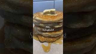 AMERIKANSKA PANNKAKOR🥞 recept i beskrivningenamerikanskapannkakor brunch frukost shorts yummy [upl. by Fusuy]