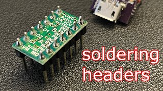 How to solder pin headers [upl. by Proudlove]