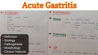 Acute Gastritis  Gastritis 23  GIT Pathology [upl. by Zweig]