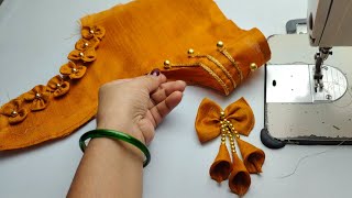 पहली बार इतना खूबसूरत और आसान ब्लाउज डिजाइन बनाना सीखे  blouse design cutting stitching [upl. by Stouffer]