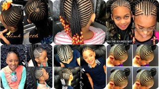 🌷💕IDÉES De TRESSES AFRICAINES TENDANCES 2021 Pour PETITE FILLE 👧 💖💕💖 child braid [upl. by Atinus]