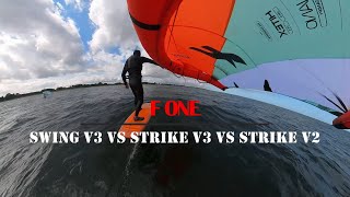 Swing V3 vs Strike V3 vs Strike V2  Review  Fone  Wing foiling  Wingsurf [upl. by Oilisab]